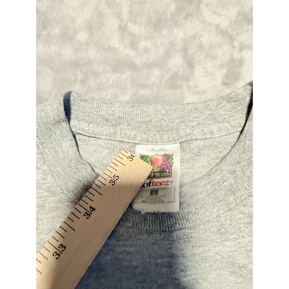 Fruit of the Loom T Shirt Mens Large Gray Ridge Lions Christian Athletes Vintage - Picture 4 of 5